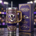 Baltimore Ravens 40oz Tumbler with Lid and Straw