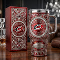 Carolina Hurricanes 40oz Tumbler with Lid and Straw