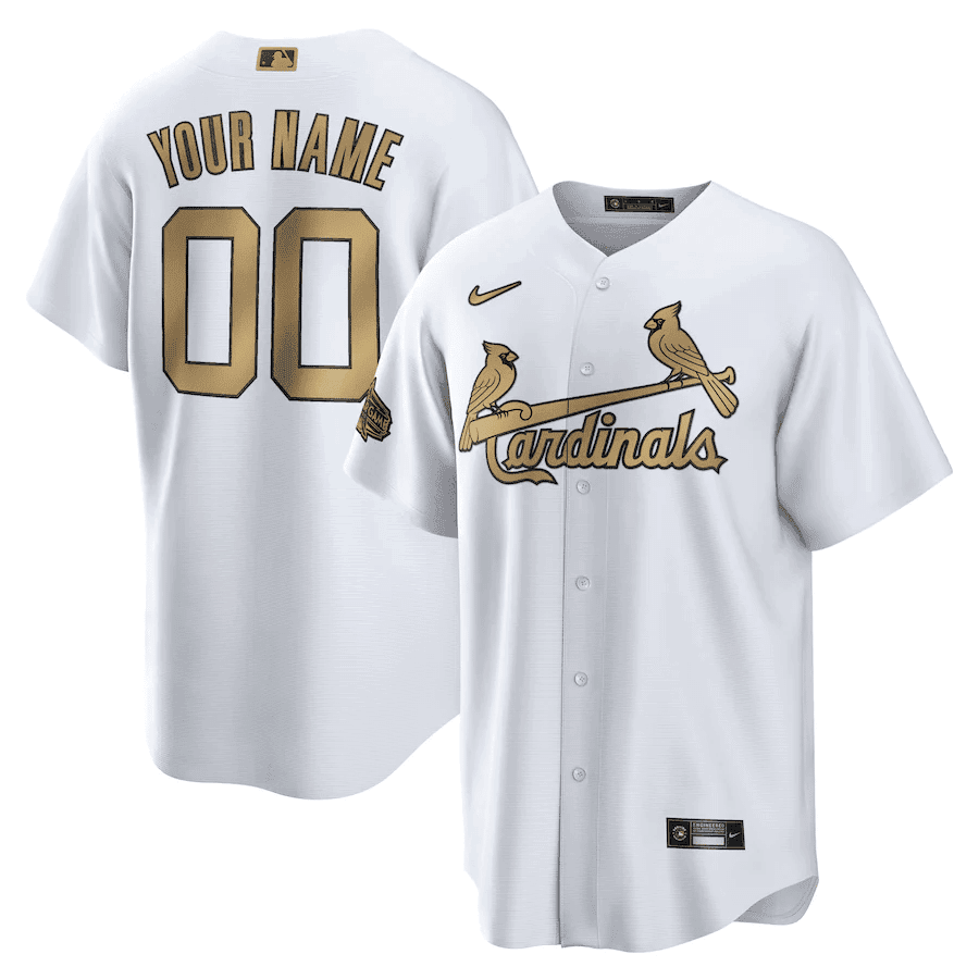 St. Louis Cardinals White 2022 MLB All-Star Game Custom Jersey – All Stitched