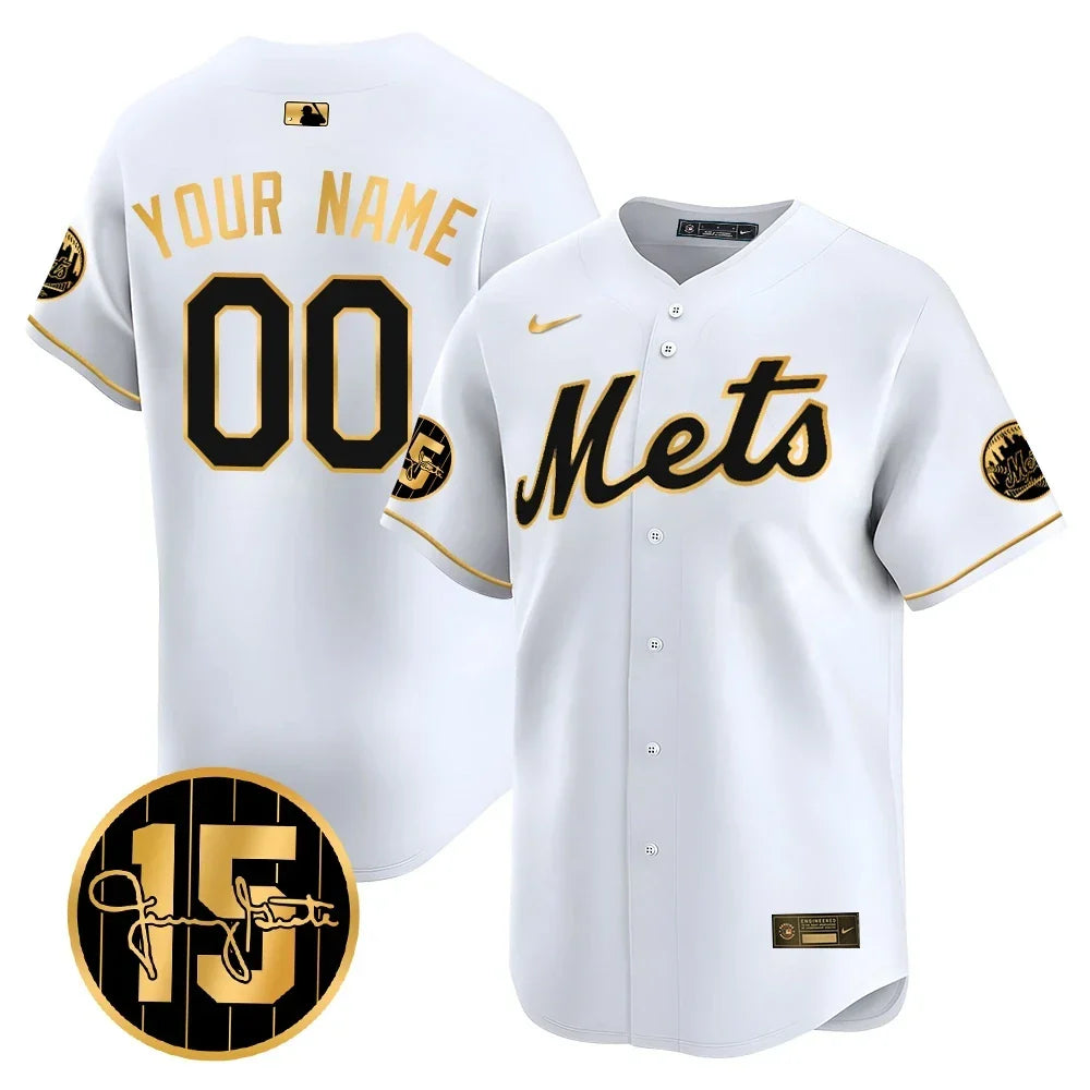 Custom New York Mets Jerry Grote Patch Vapor Premier Limited V1 Jersey – All Stitched