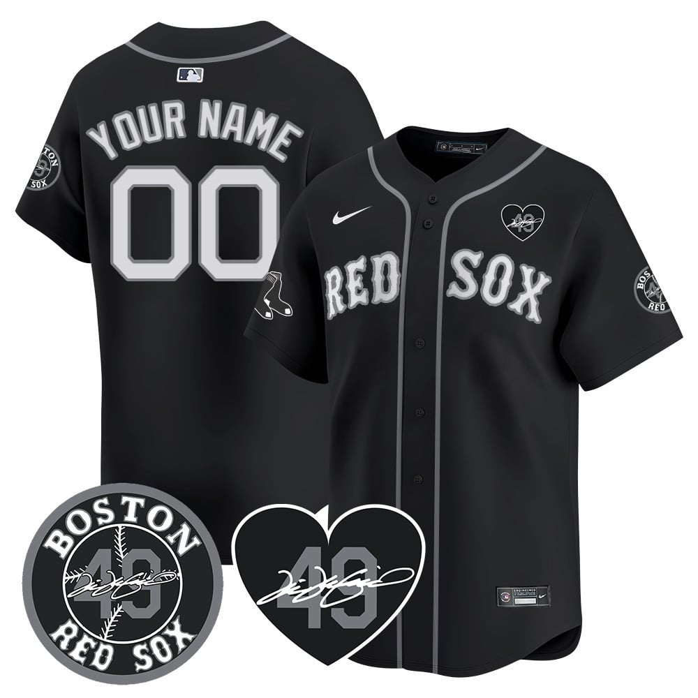 Custom Red Sox Tim Wakefield Memorial Jersey – All Stitched