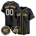 Custom Red Sox Tim Wakefield Memorial Jersey – All Stitched