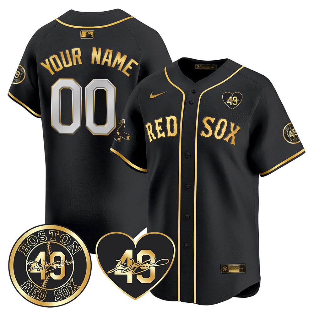 Custom Red Sox Tim Wakefield Memorial Jersey – All Stitched