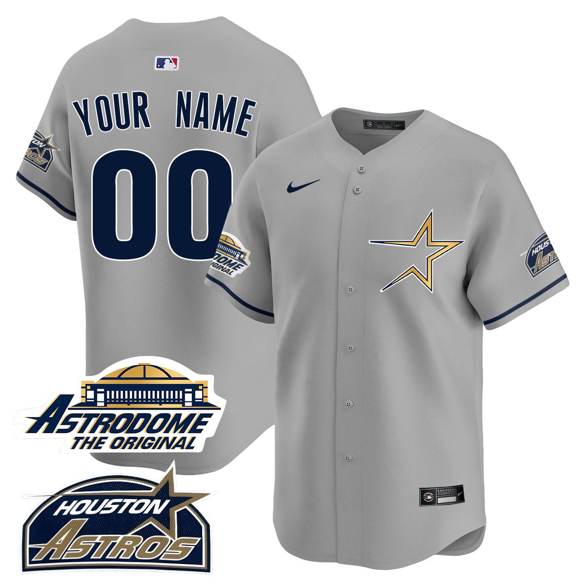 Custom Gender/Name Astros Throwback Jersey - All Stitched - 25 Years Of History