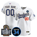 Custom Name/Gender LA Dodgers - Fernando Valenzuela Memorial Jersey/ World Series 2024 - All Stitched N1 VTTLJS033