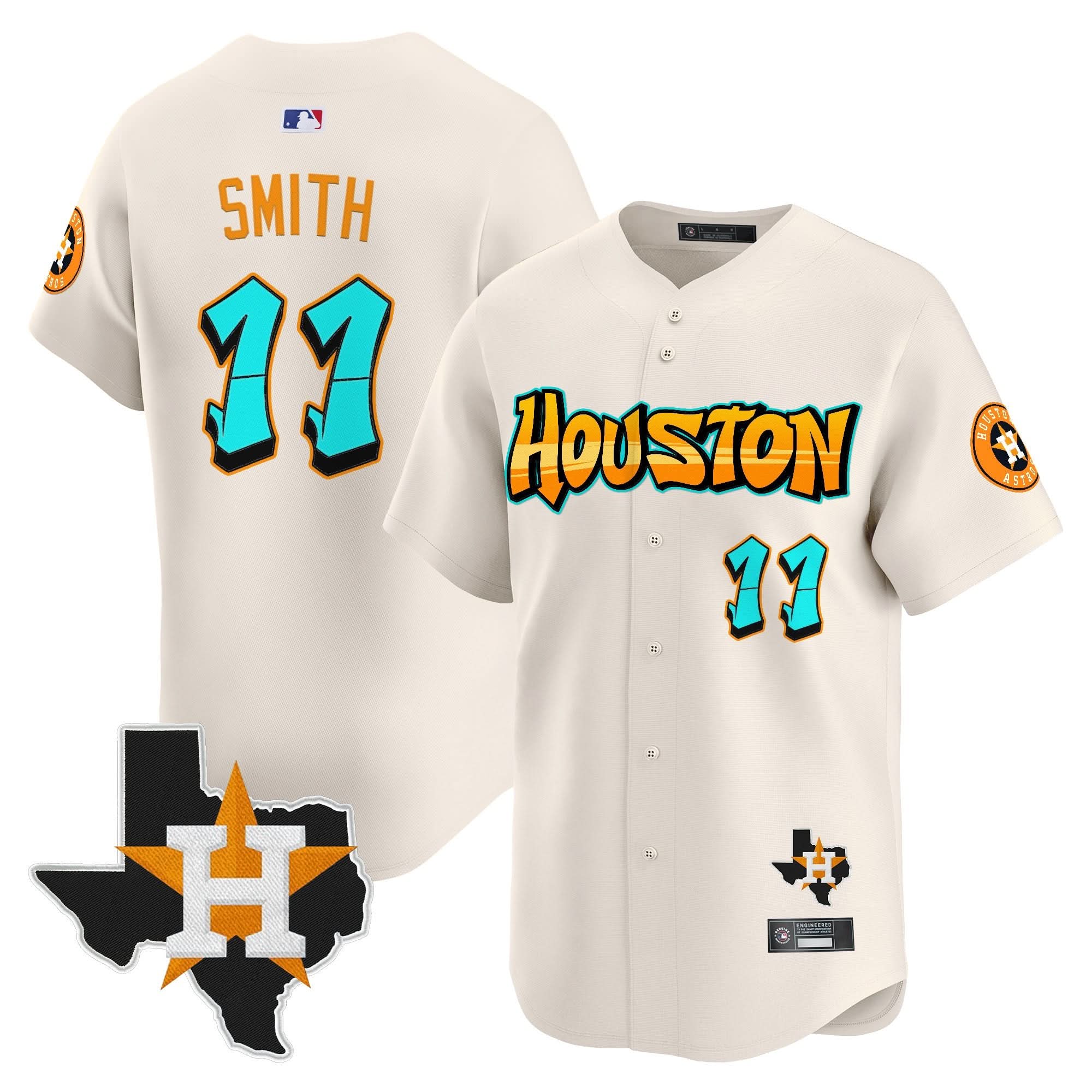 HA 'Graffiti H-Town Edition' Vapor Premier Limited Jersey - All Stitched