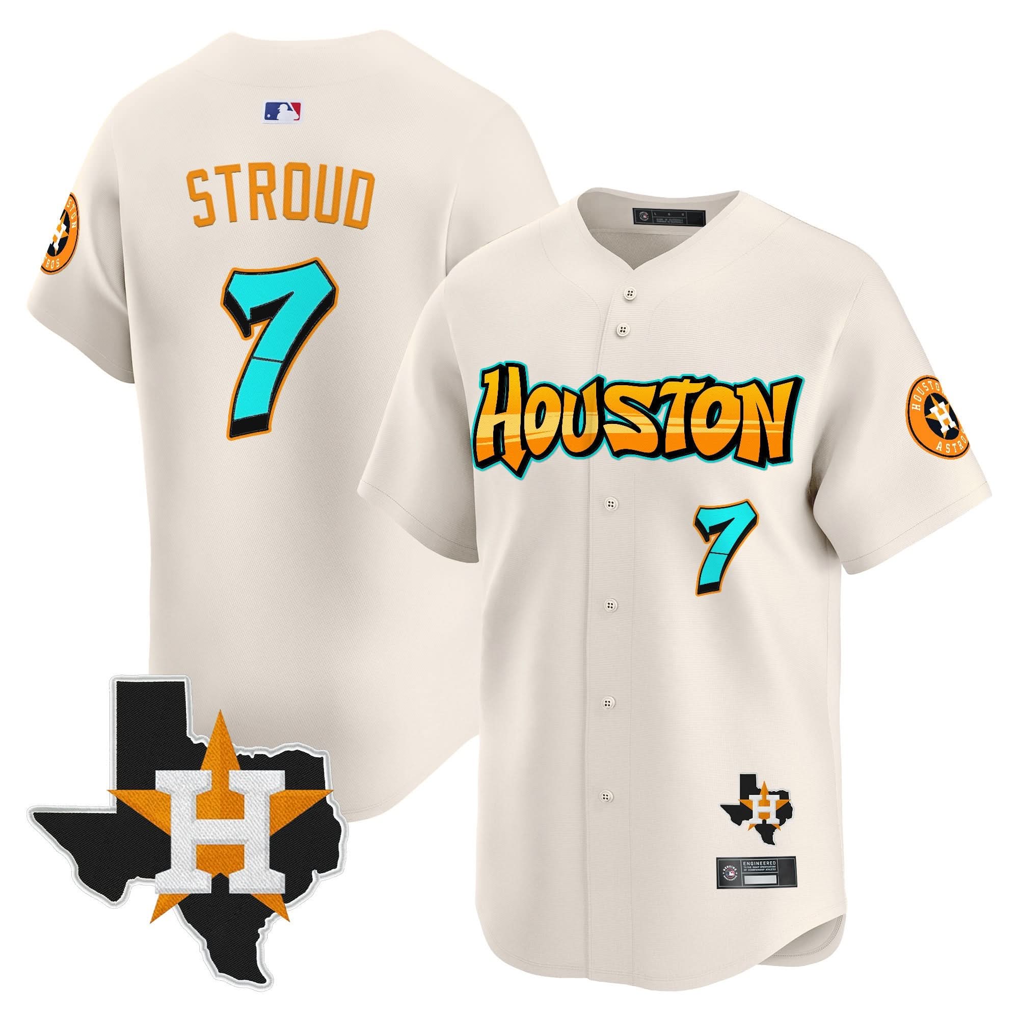 HA 'Graffiti H-Town Edition' Vapor Premier Limited Jersey - All Stitched