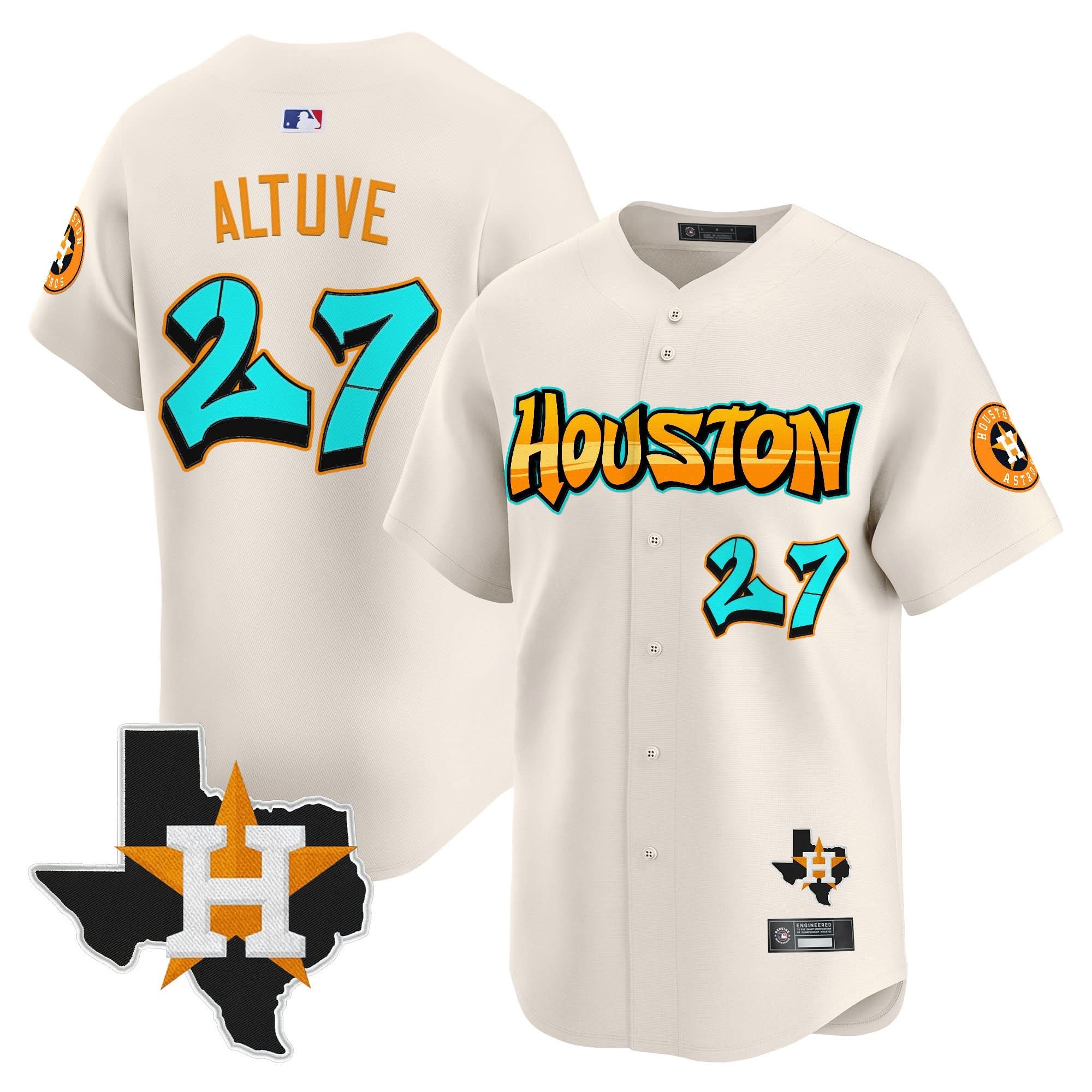 HA 'Graffiti H-Town Edition' Vapor Premier Limited Jersey - All Stitched