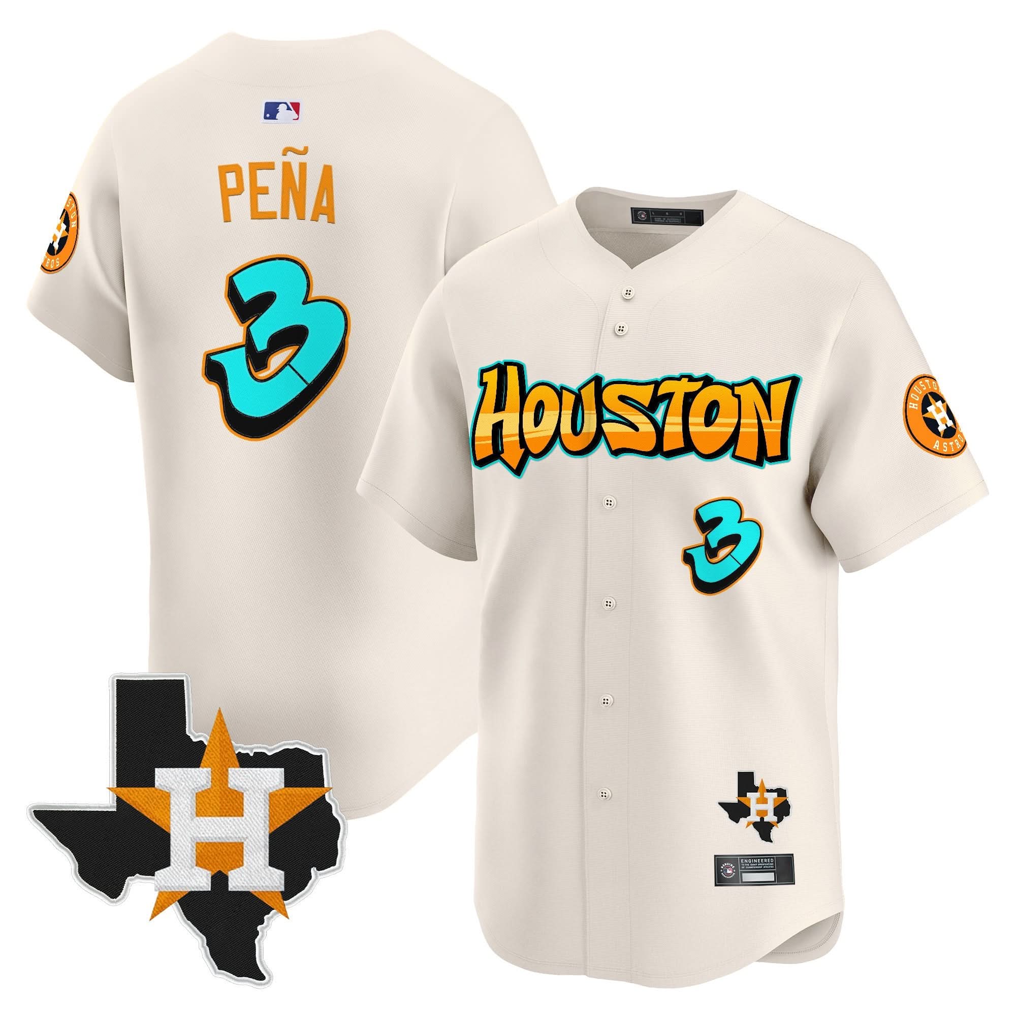 HA 'Graffiti H-Town Edition' Vapor Premier Limited Jersey - All Stitched