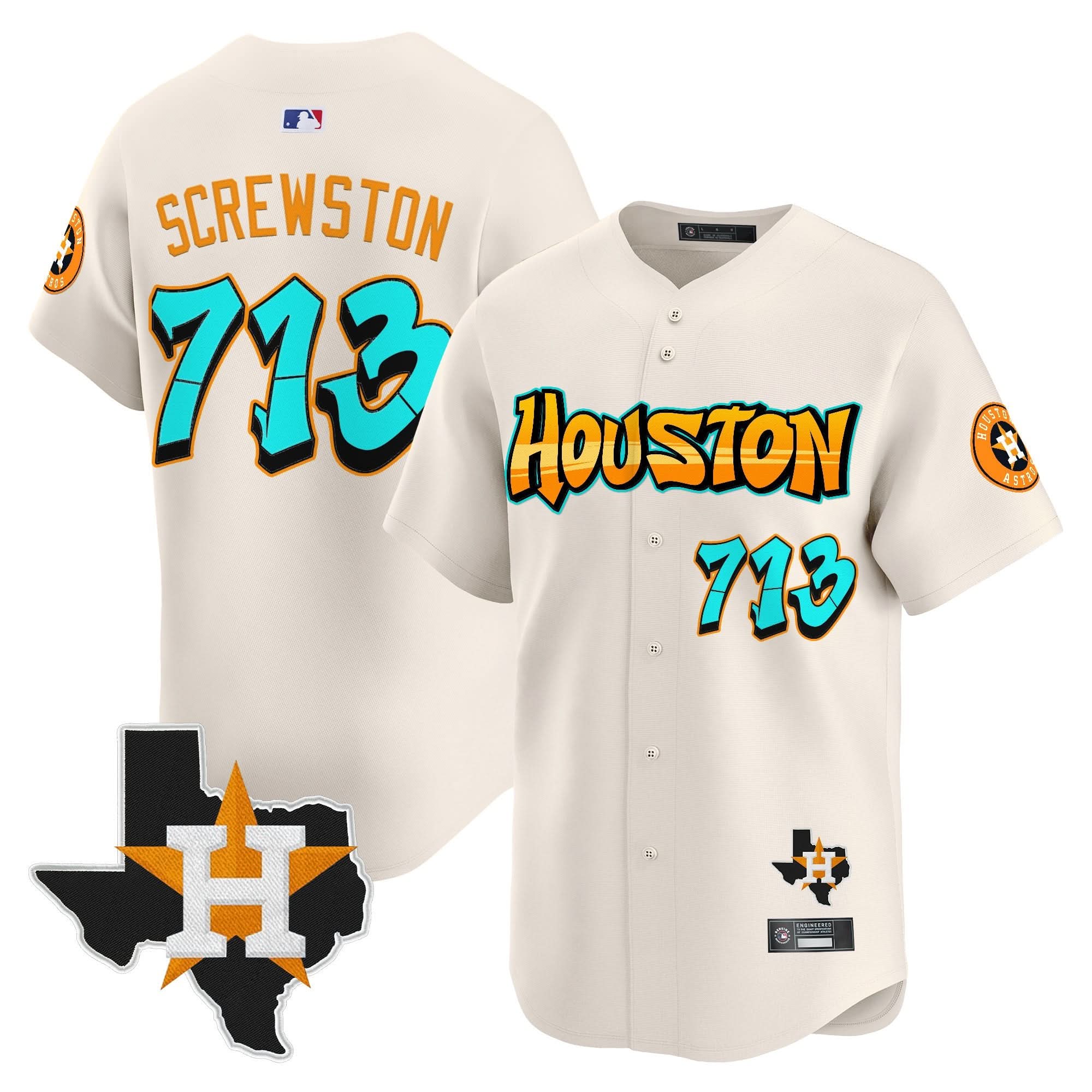 HA 'Graffiti H-Town Edition' Vapor Premier Limited Jersey - All Stitched