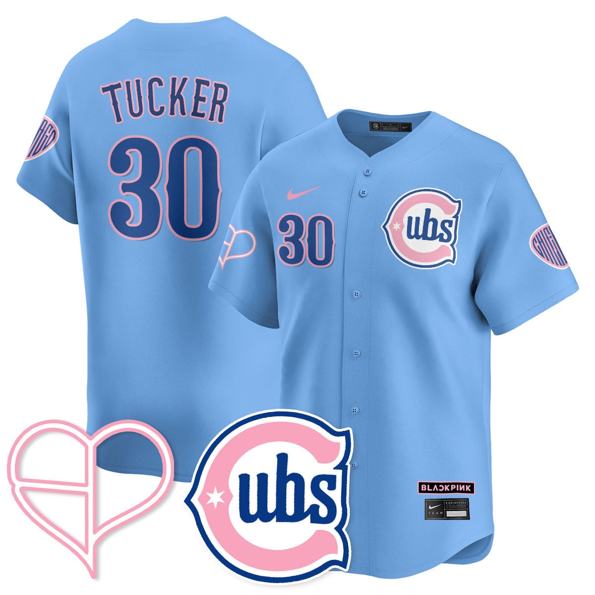Chicago Cubs BLΛƆKPIИK 2025 Limited Custom Jersey - All Stitched