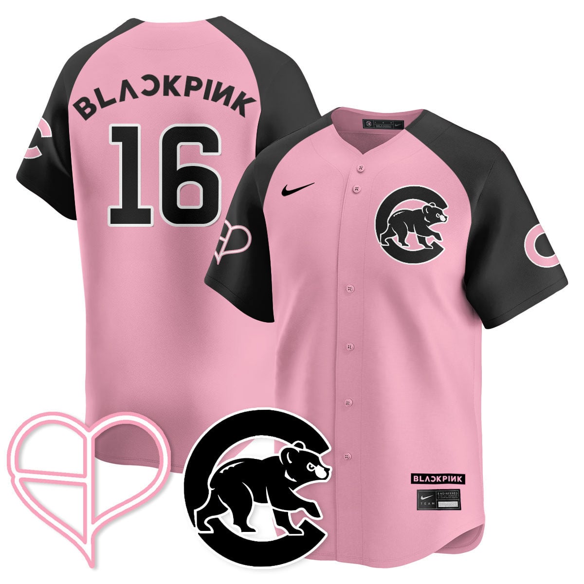 Chicago Cubs BLΛƆKPIИK 2025 Limited Custom Jersey - All Stitched