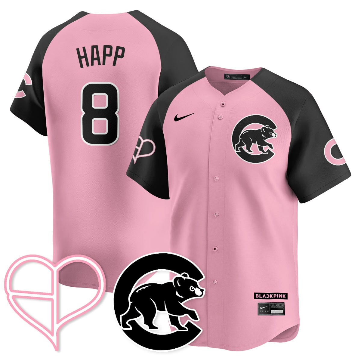 Chicago Cubs BLΛƆKPIИK 2025 Limited Custom Jersey - All Stitched