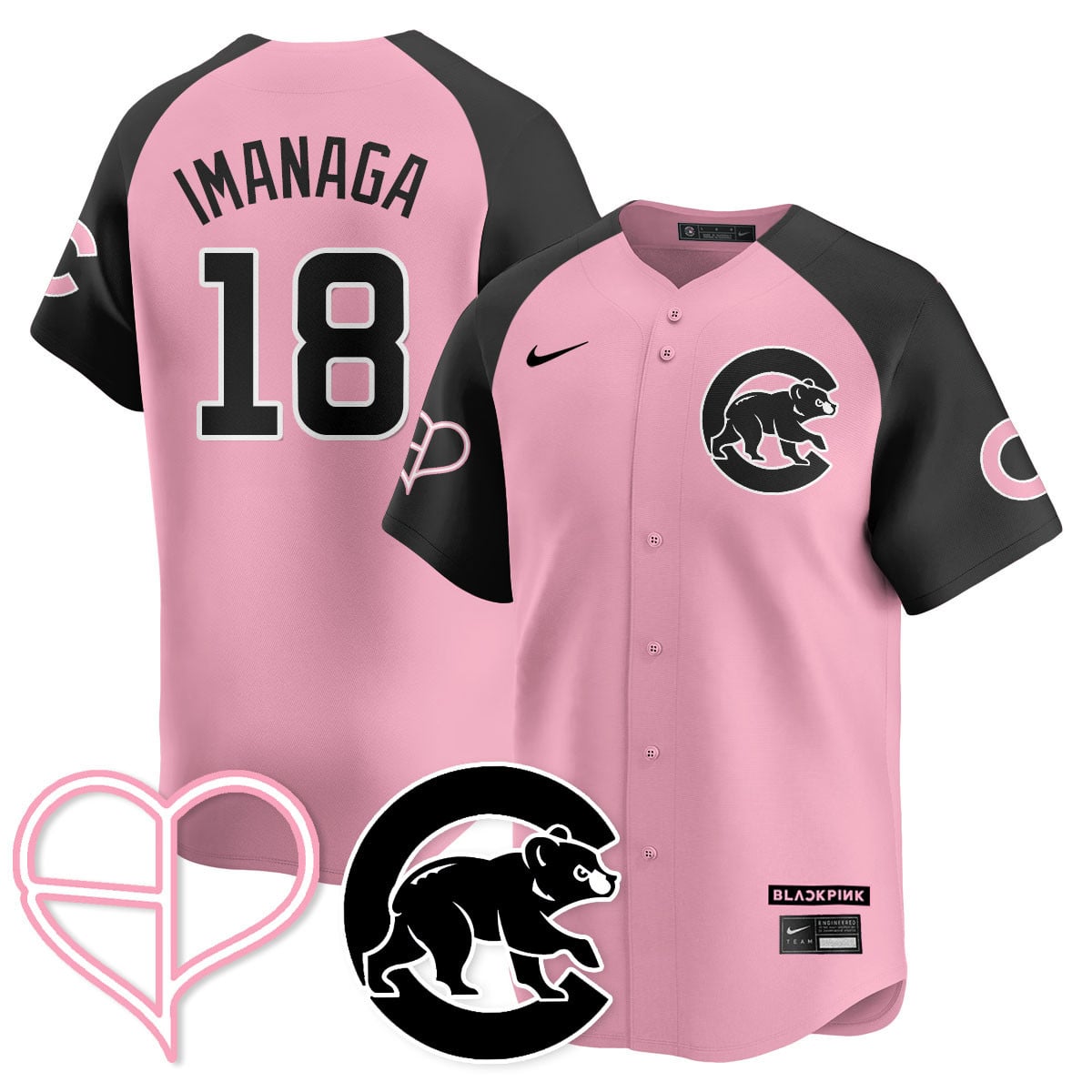 Chicago Cubs BLΛƆKPIИK 2025 Limited Custom Jersey - All Stitched