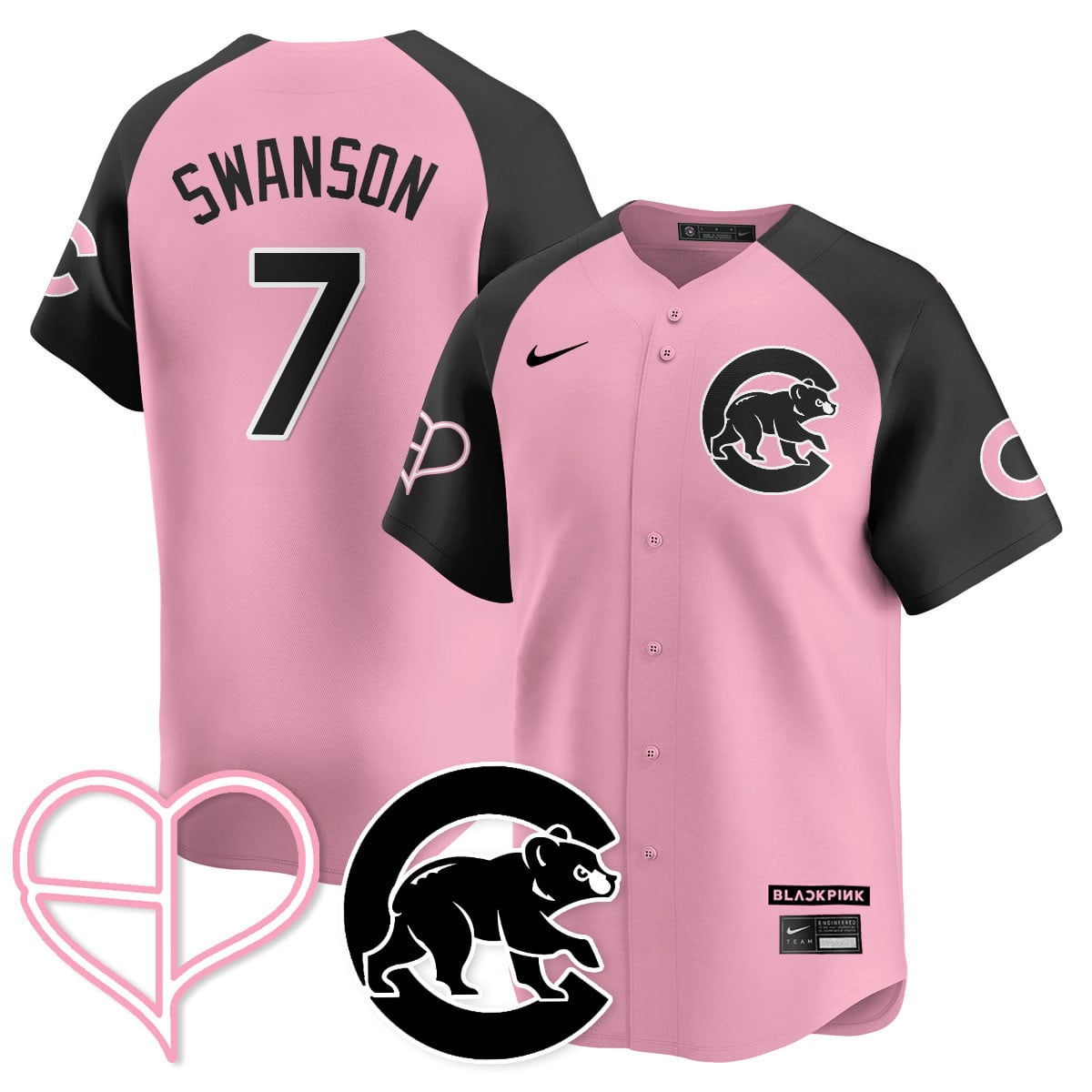 Chicago Cubs BLΛƆKPIИK 2025 Limited Custom Jersey - All Stitched