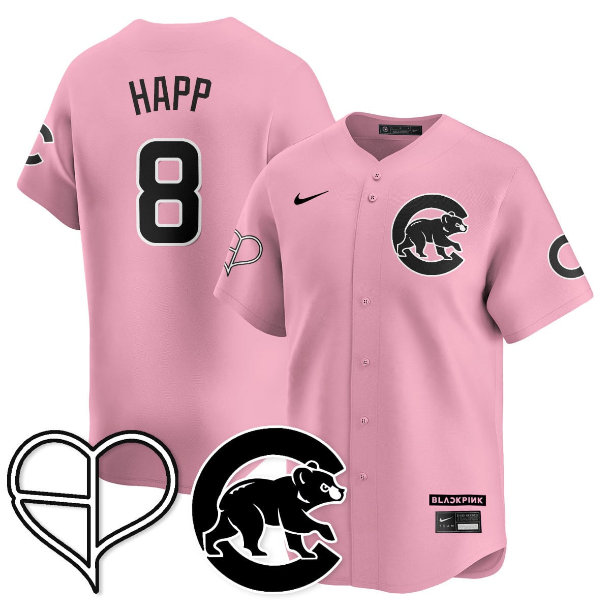 Chicago Cubs BLΛƆKPIИK 2025 Limited Custom Jersey - All Stitched