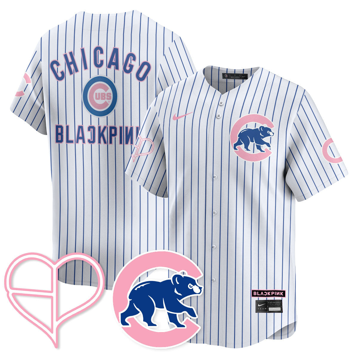 Chicago Cubs BLΛƆKPIИK 2025 Limited Custom Jersey - All Stitched