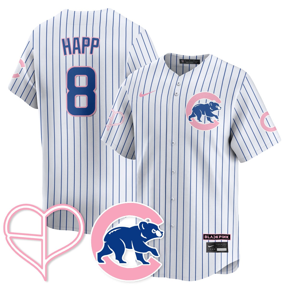 Chicago Cubs BLΛƆKPIИK 2025 Limited Custom Jersey - All Stitched