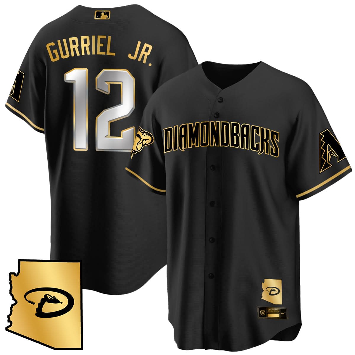 AD Black Alternate Limited Jersey - All Stitched