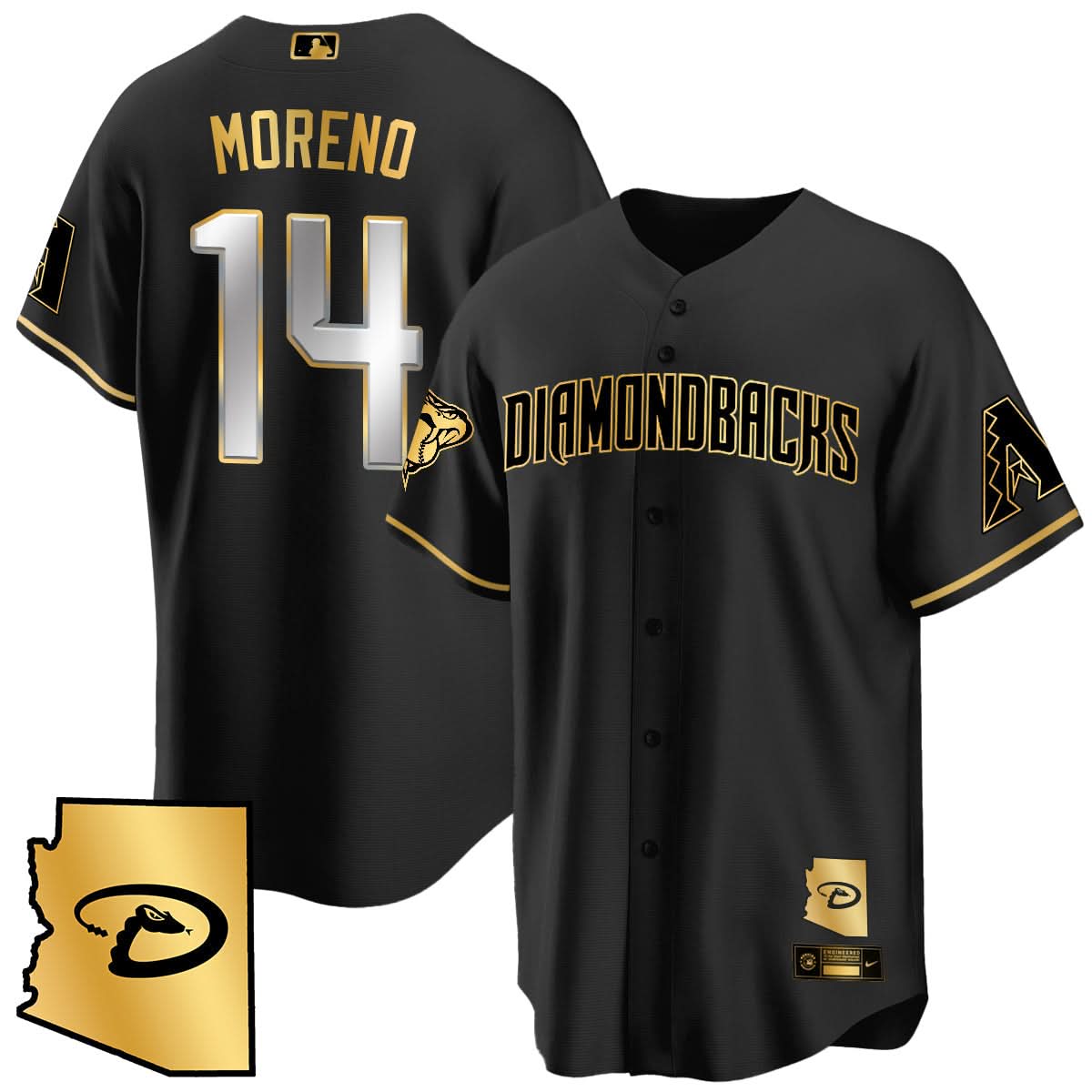 AD Black Alternate Limited Jersey - All Stitched