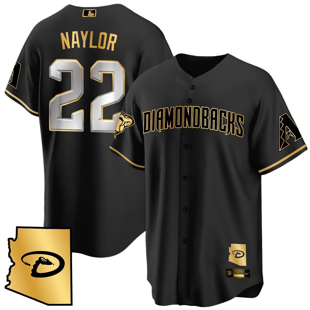 AD Black Alternate Limited Jersey - All Stitched