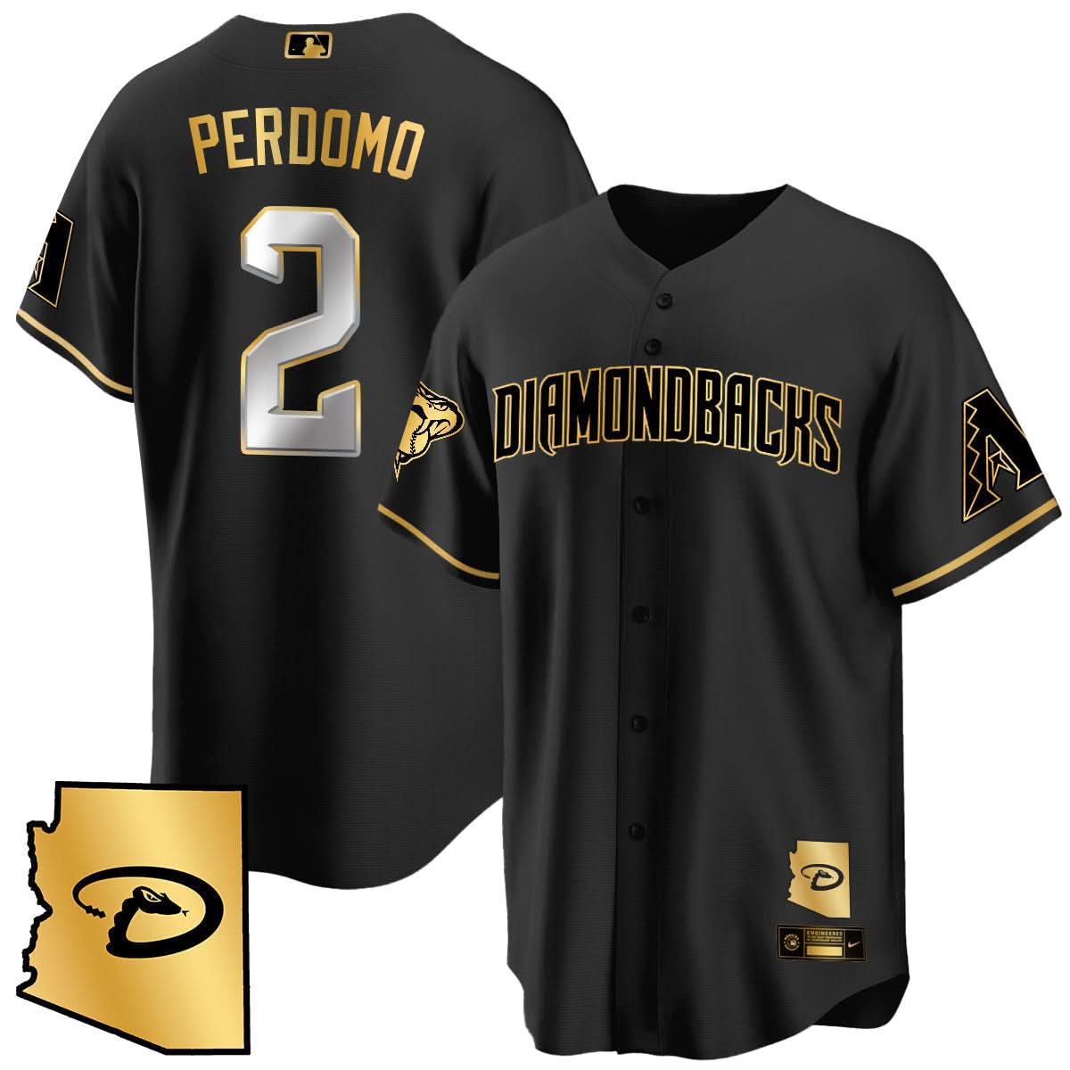 AD Black Alternate Limited Jersey - All Stitched