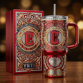 Cleveland Guardians 40 oz Tumbler with Lid and Handle