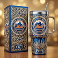 New York Mets 40 oz Tumbler with Lid and Handle