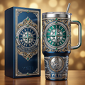 Seattle Mariners 40 oz Tumbler with Lid and Handle