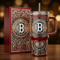 Boston Red Sox 40 oz Tumbler with Lid and Handle