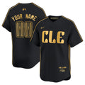 Custom Cleveland Guardians Navy 2024 City Connect Limited Jersey TLA - Stitched