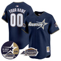 Astros 1999 Throwback 35th & Astrodome Patch Vapor Premier Limited Custom Jersey V2 - All Stitched