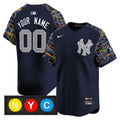 New York Yankees Subway Style Vapor Premier Limited Custom Jersey - Stitched