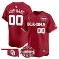 Oklahoma Sooners 2025 SEC Softball Conference Tournament Champions Patch Vapor Premier Limited Custom Jersey - All Stitched
