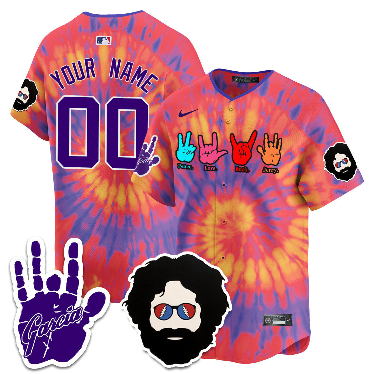 Custom Name - Men's Jerry Garcia Tribute Night Limited Jersey
