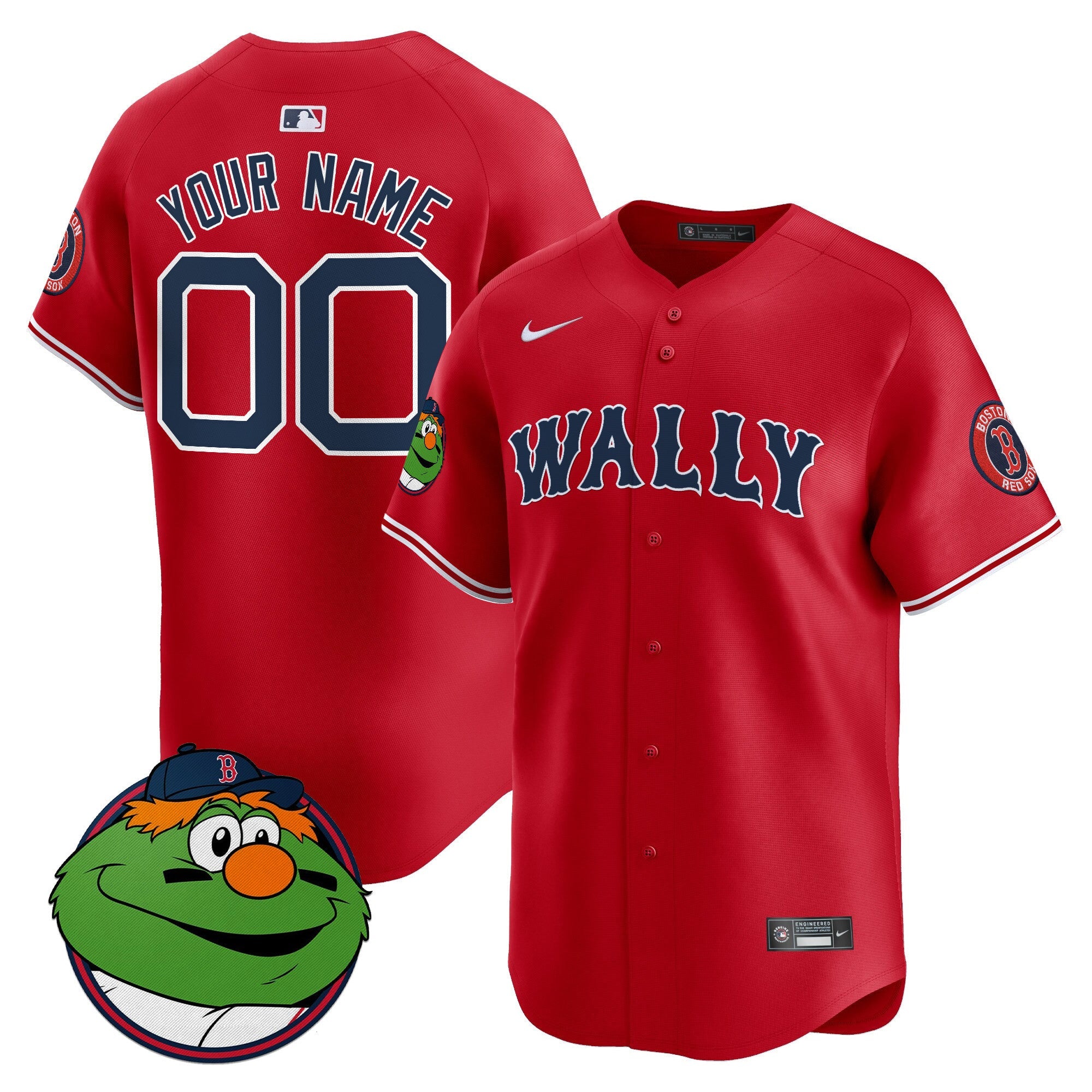 Boston Red Sox Wally Vapor Premier Limited Custom Jersey - All Stitched