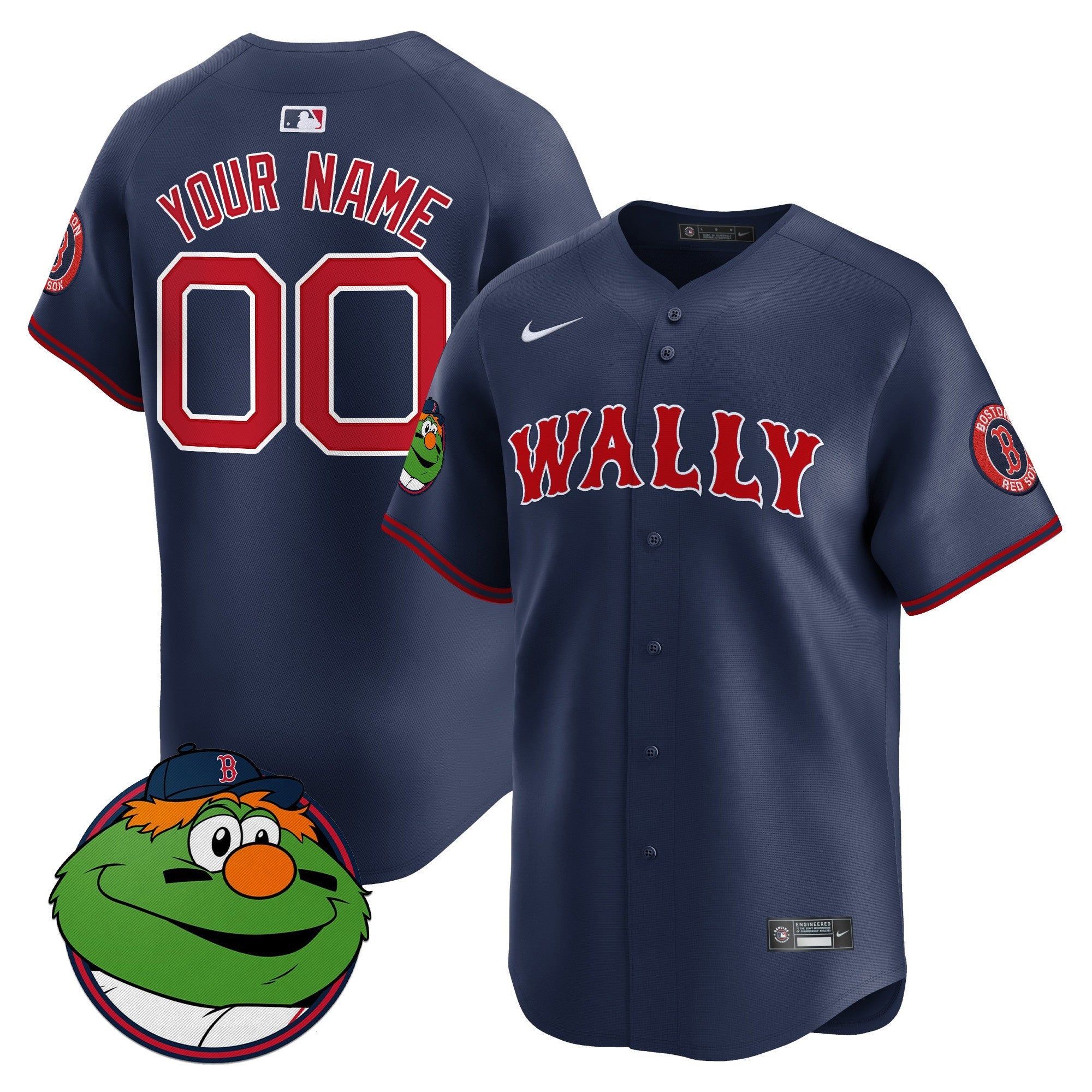 Boston Red Sox Wally Vapor Premier Limited Custom Jersey - All Stitched