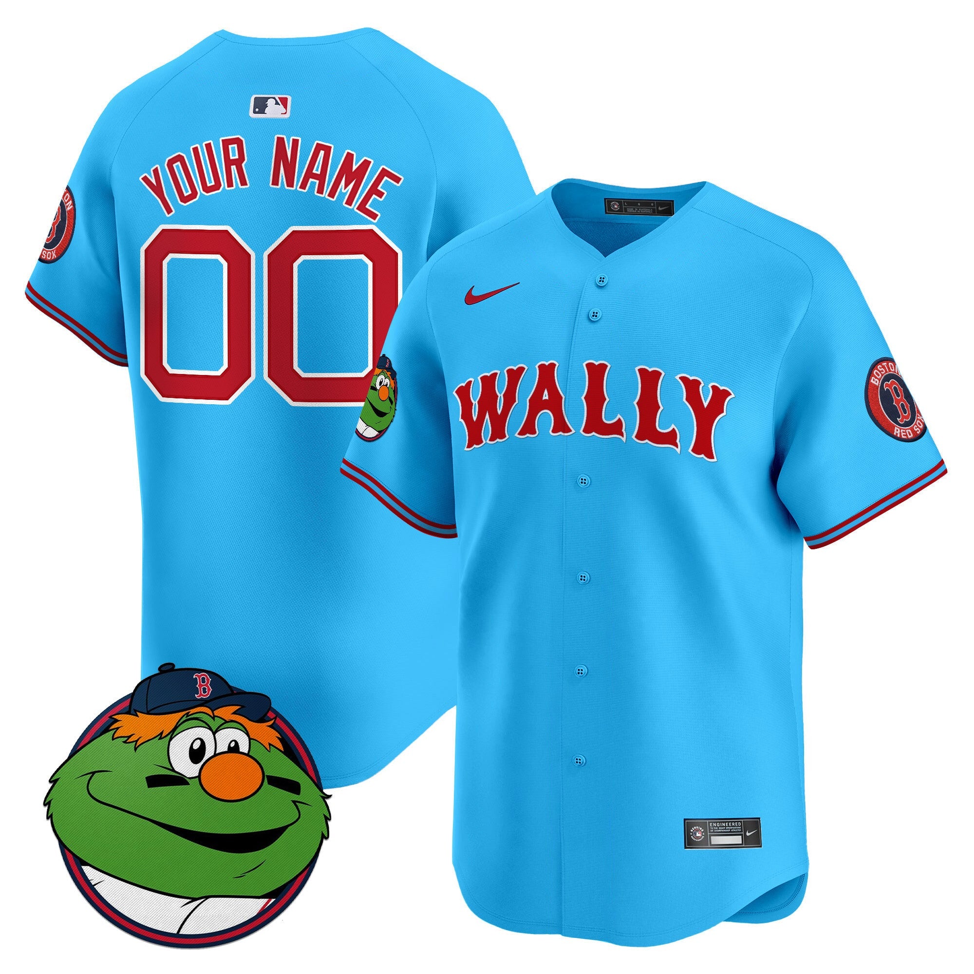 Boston Red Sox Wally Vapor Premier Limited Custom Jersey - All Stitched