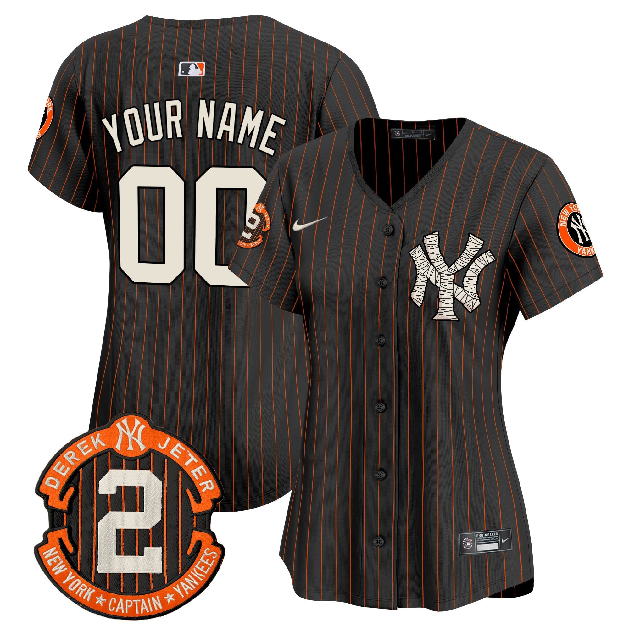 Yankees Halloween Vapor Premier Limited Custom Jersey - All Stitched